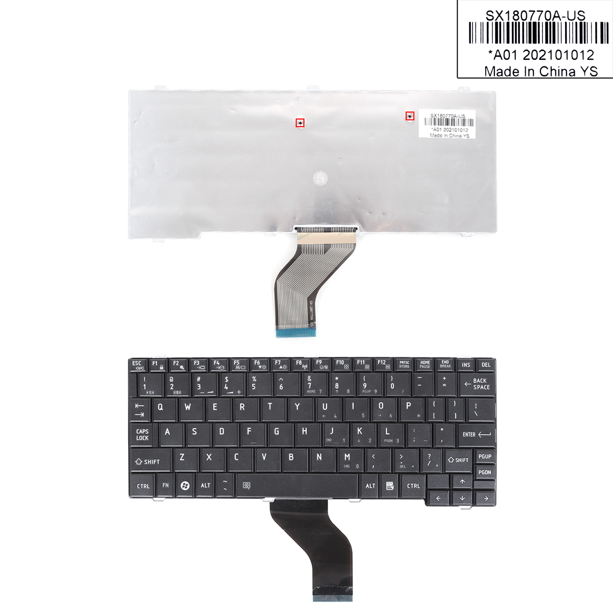 Picture of New Replacement Laptop Keyboard For TOSHIBA Portege T110,Satellite Pro T110,Satellite Mini NB200 NB255 NB305 BLACK US Layout